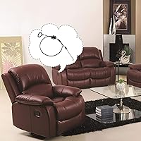 Vista 2 de Nonley Cables reclinables para sofá, paquete de 2 cables de liberación de sofá, piezas de repuesto para sillón reclinable, anillo D, asa de tirar