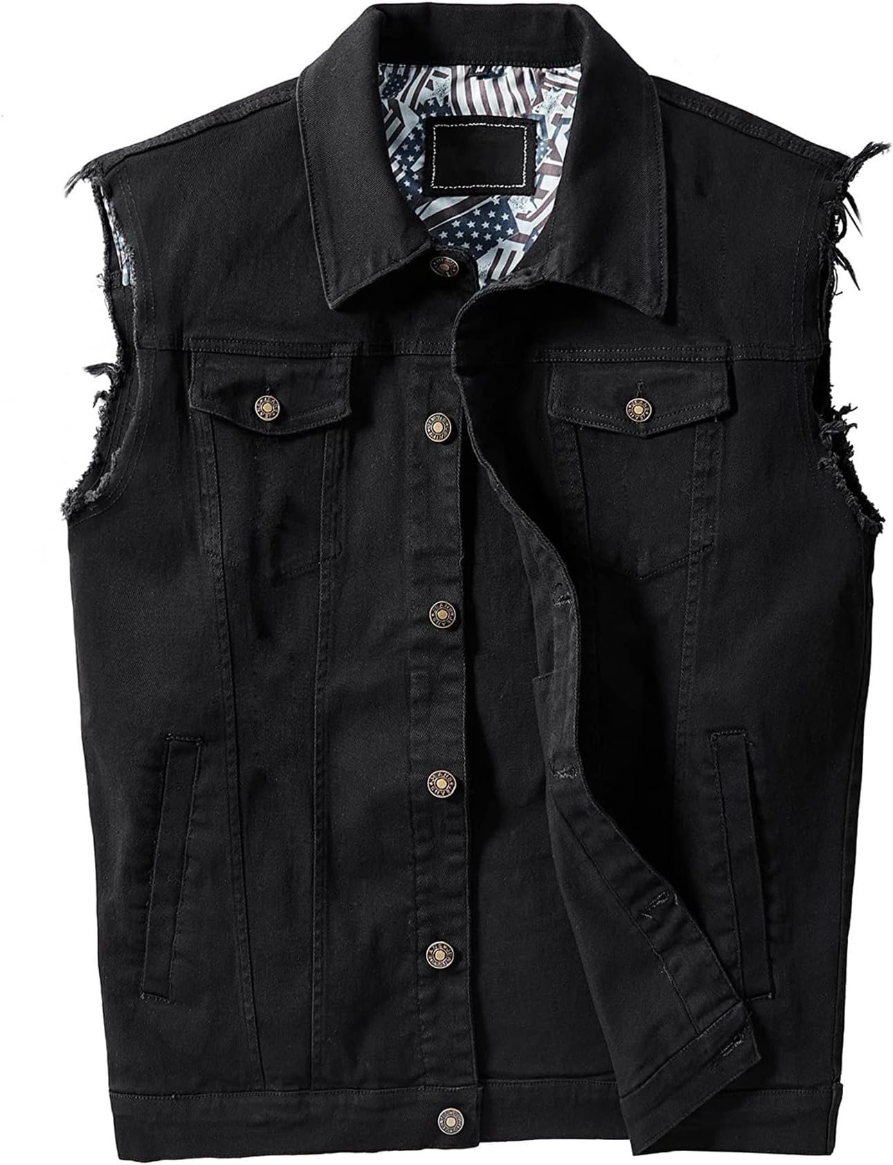 - Denim Vest for Men Casual Stretchy Trucker Jean Vests Fashion Vintage Sleeveless Jacket Vest