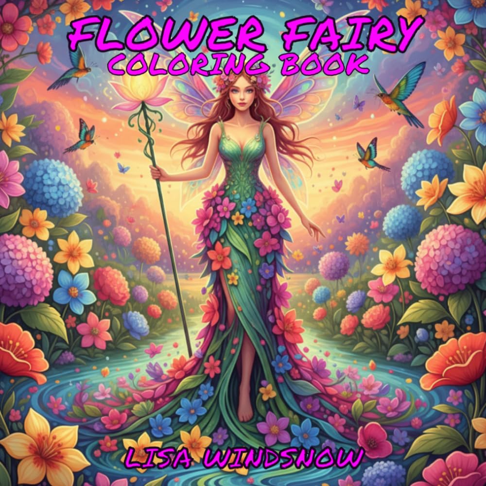FLOWER FAIRY: COLORING BOOK (MYTHIC FANTASY)