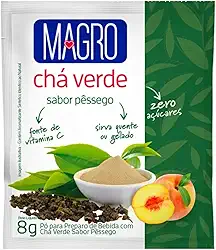 Lowçucar Chá Verde Magro Pessego - 15 sachês