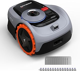 Segway Navimow i105E Robot Tondeuse sans Fil périphérique et Lames de Rechange (12 pièces), rec. 500 m², Max. 600 m², RTK+Vision, Tondeuse primée, Protection des hérissons