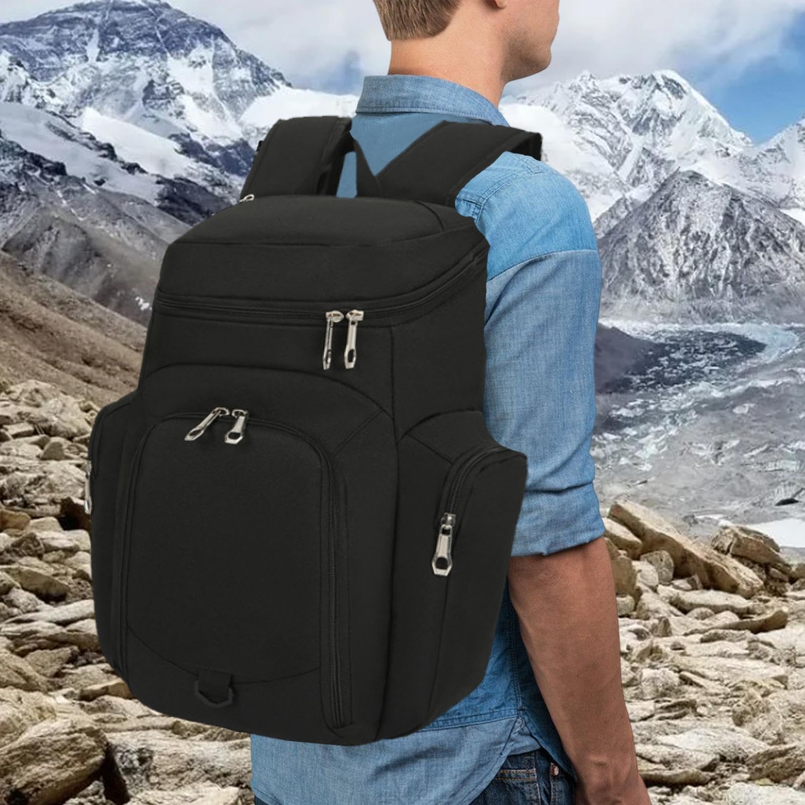 Mochila de baloncesto para gimnasio, mochila deportiva de gran capacidad, bolsa para botella de agua, parte inferior impermeable, bolsa para libros al aire libre con tela elástica y