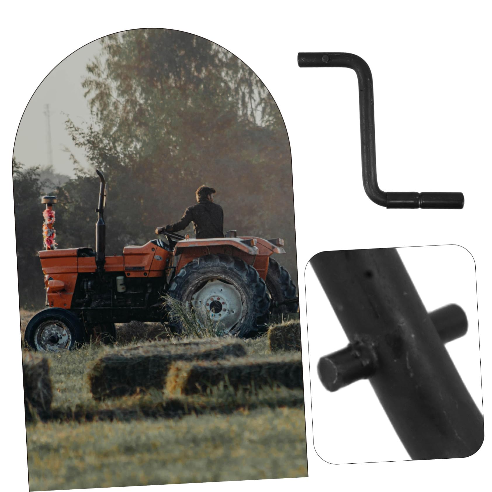 Manivelle en Acier Inoxydable de Démarrage à Cylindre Unique pour Tracteur