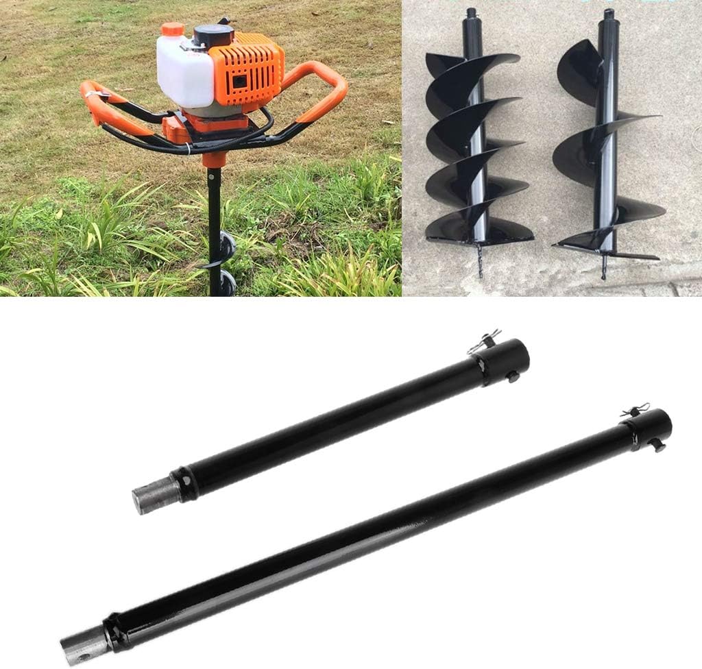 CHBC 30cm Extension Auger Bit Extended Length Drill Bits for Hole Digger Earth Augers Plant Garden Tool (30cm)