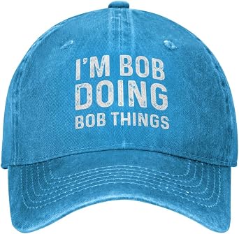 Funny Baseball Hat for Men, Vintage Dad Cap with Adjustable Fit