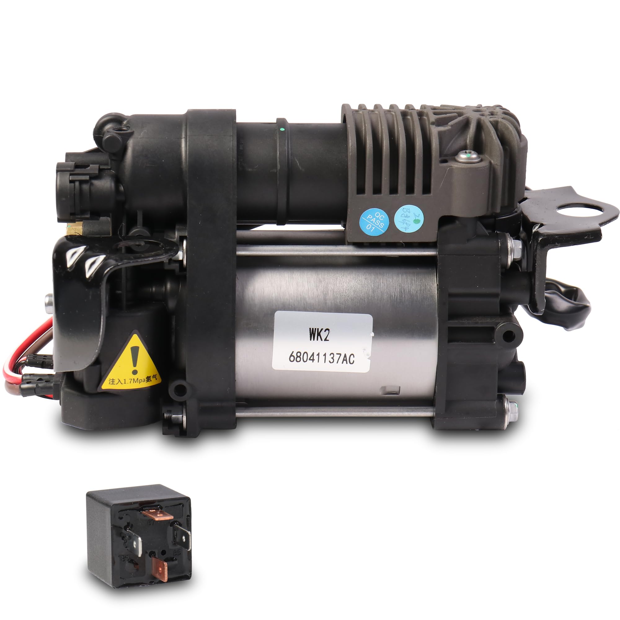 KUIPERAUTO 68204730AB 68041137AF Air Suspension Compressor Pump Compatible with 2013-2018 Dodge Ram 1500 Compatible with 2011-2016 Jeep Grand Cherokee