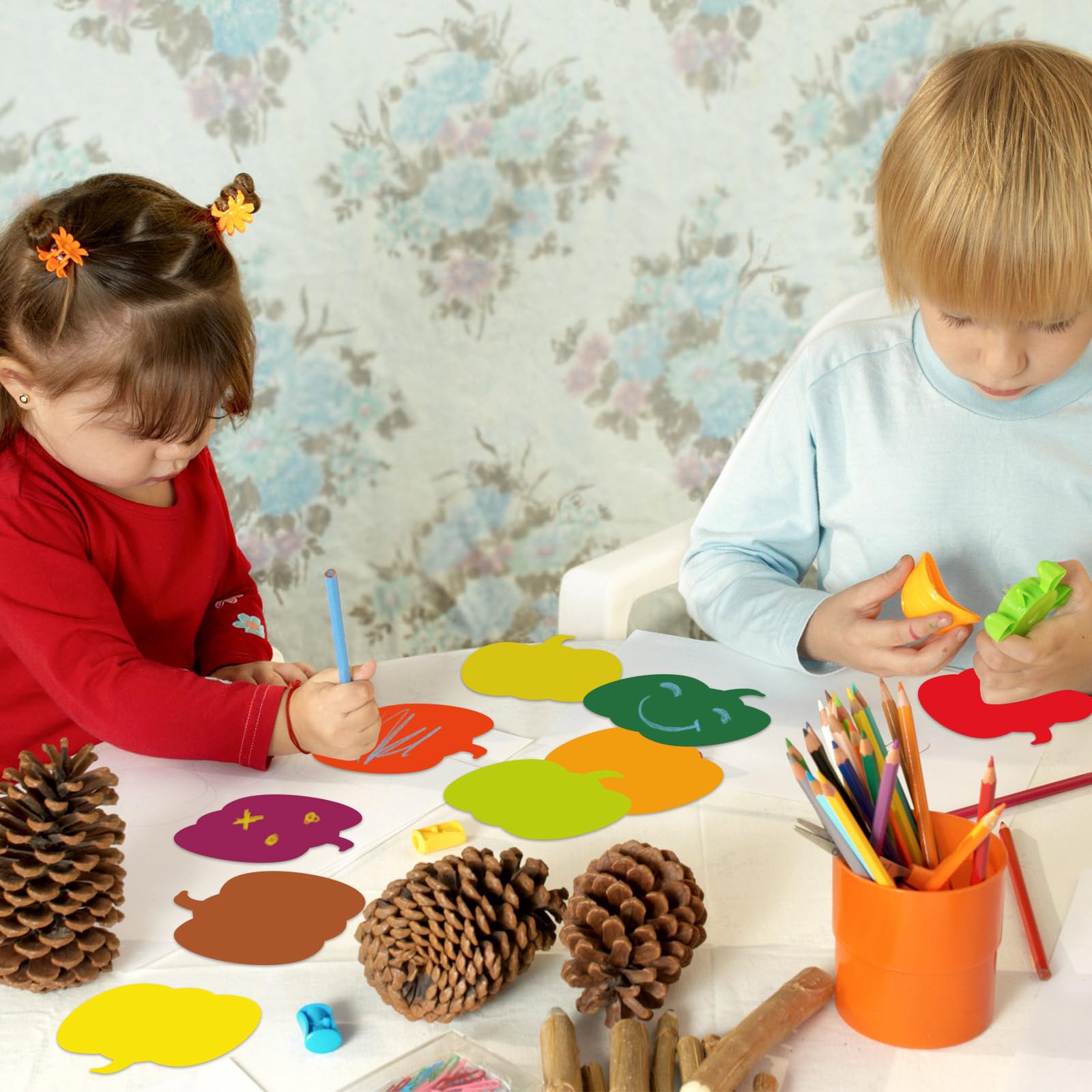 Snapklik.com : 108 Pcs 3.5 Inch Pumpkin Cutouts For Bulletin Board Fall ...