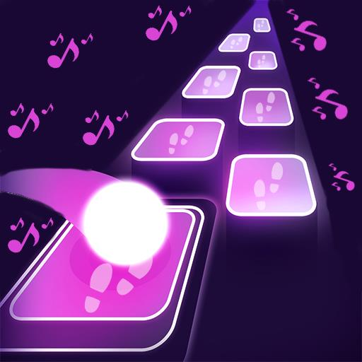 Pasos Bola Mágica: EDM Rush - Saltos sobre baldosas - Juego musical de ritmo con bola danzante