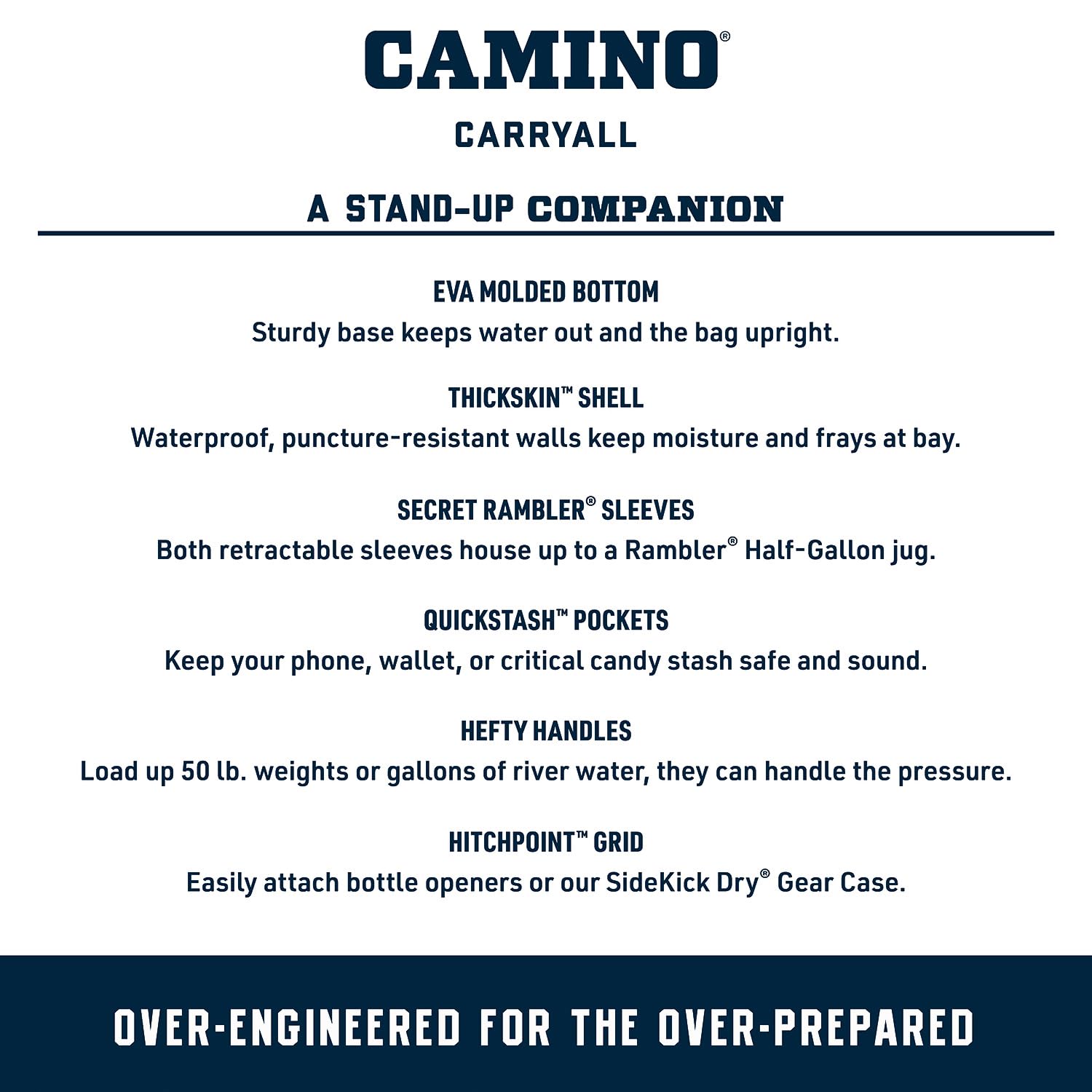 YETI Camino 35 Carryall with Internal Dividers, All-Purpose Utility, Boat and Beach Tote Bag, Durable, Waterproof, Cape Taupe