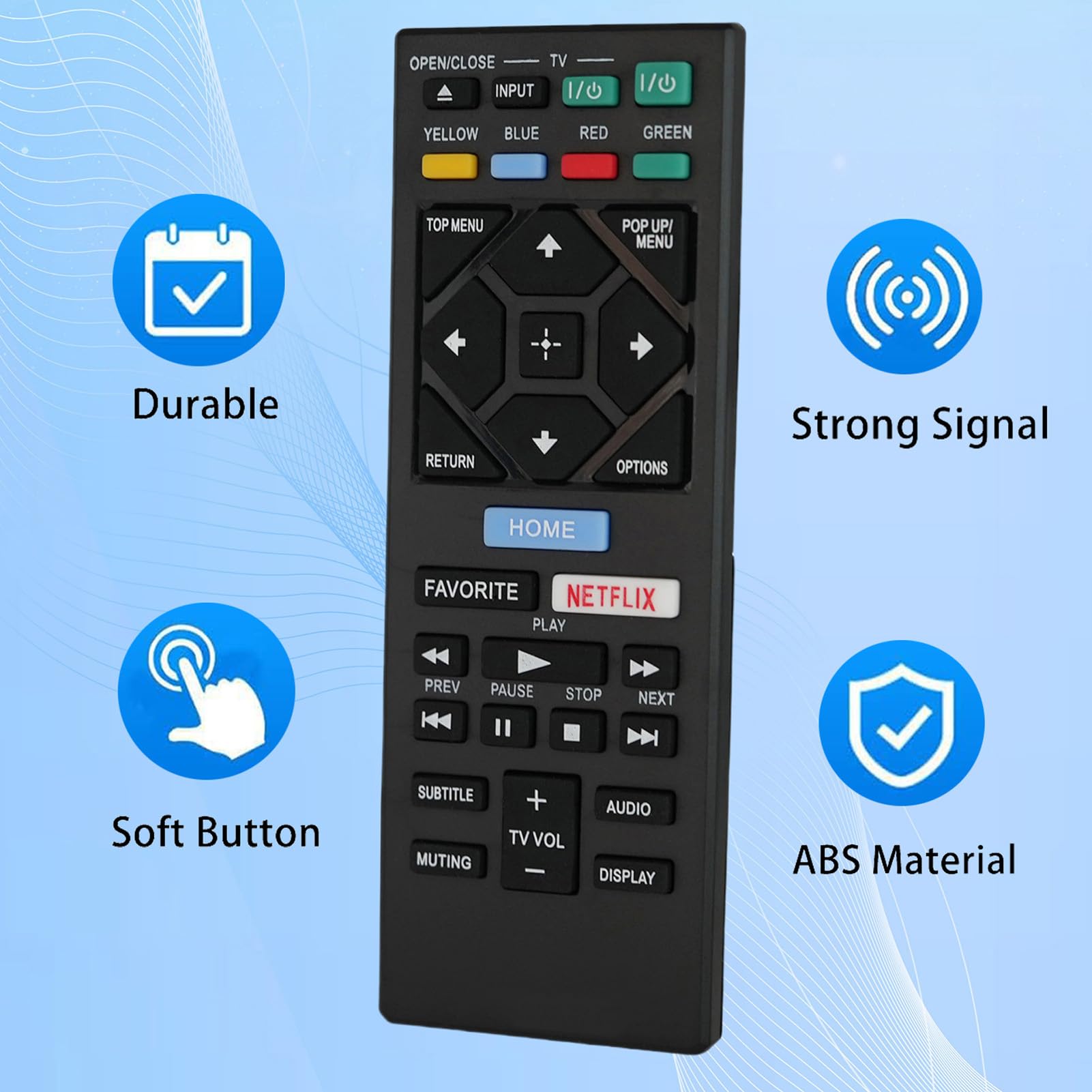 VINABTY RMT-B102A Télécommande De Remplacement Compatible Avec Sony Blu