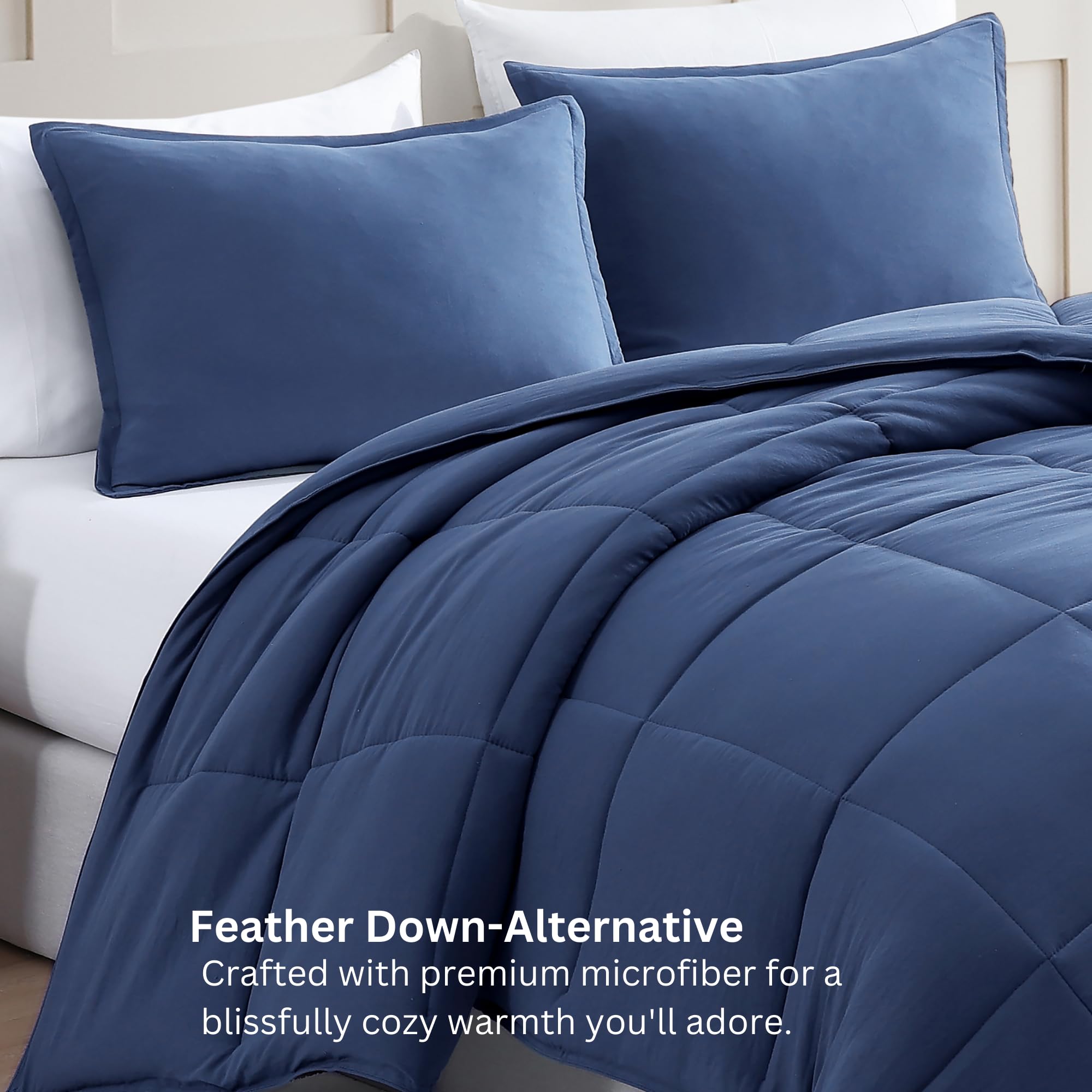 Alternative Comforter Solid Navy Blue Twin Comforter Twin Casa