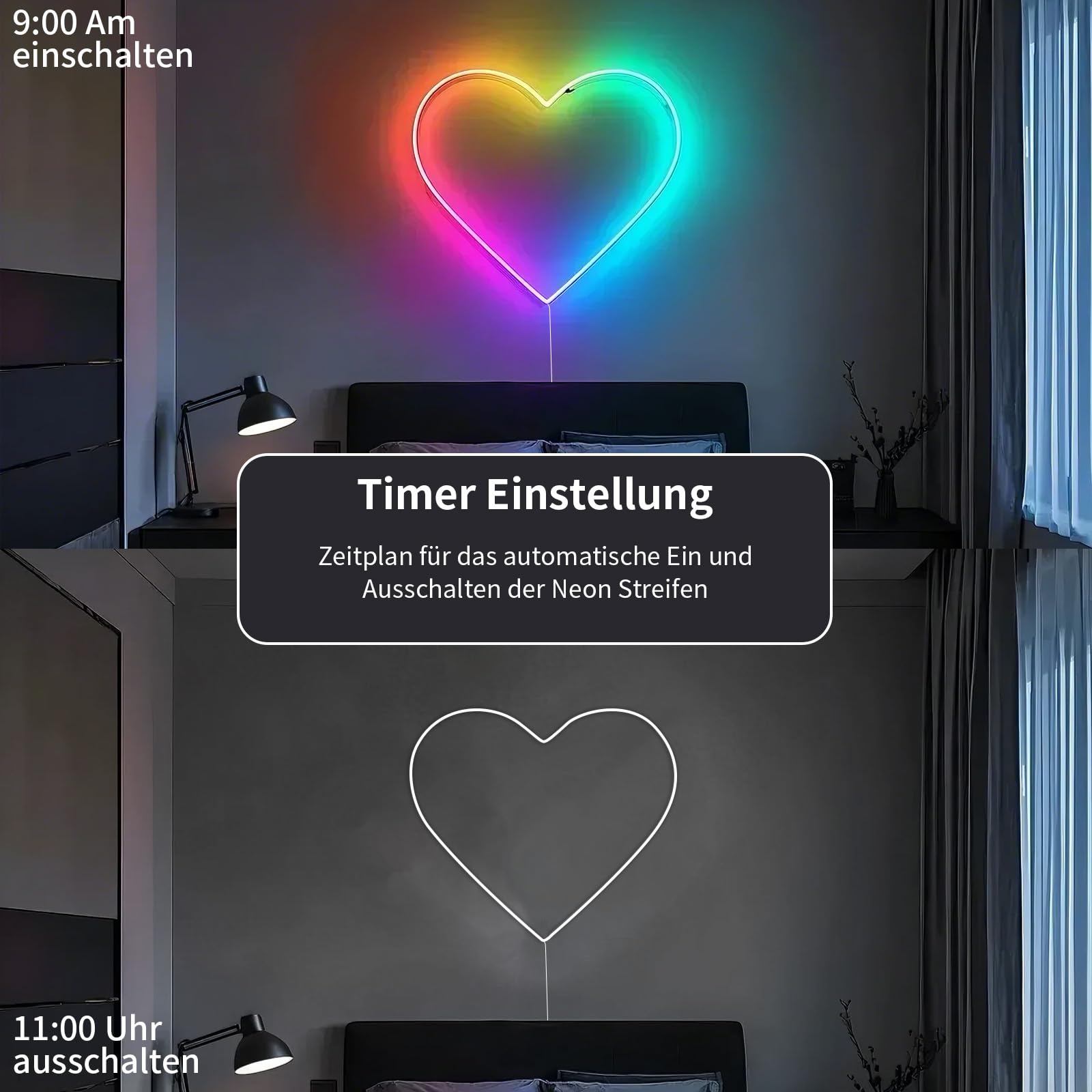Neon LED Streifen 8M RGB+IC IP65 App-Steuerung 24V LED-Röhre | Flexible Silikon-Neonröhre mit Dreamcolor,Timer,Musik Sync und Fernbedienung für DIY Deko im Innen-und Außenbereich
