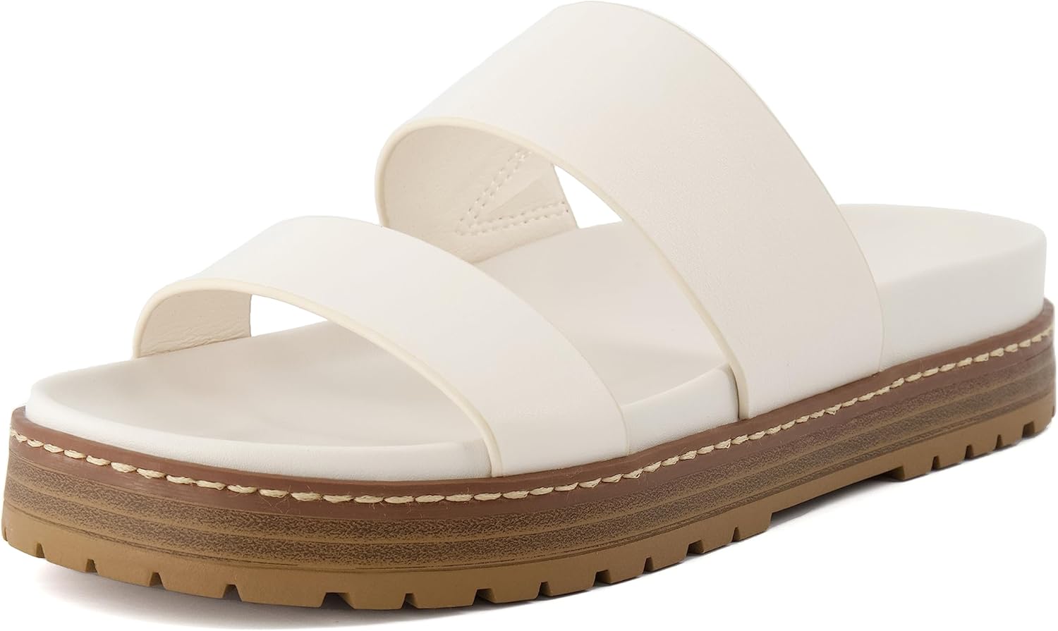 CUSHIONAIRE Women's Noho flatform footbed sandal with