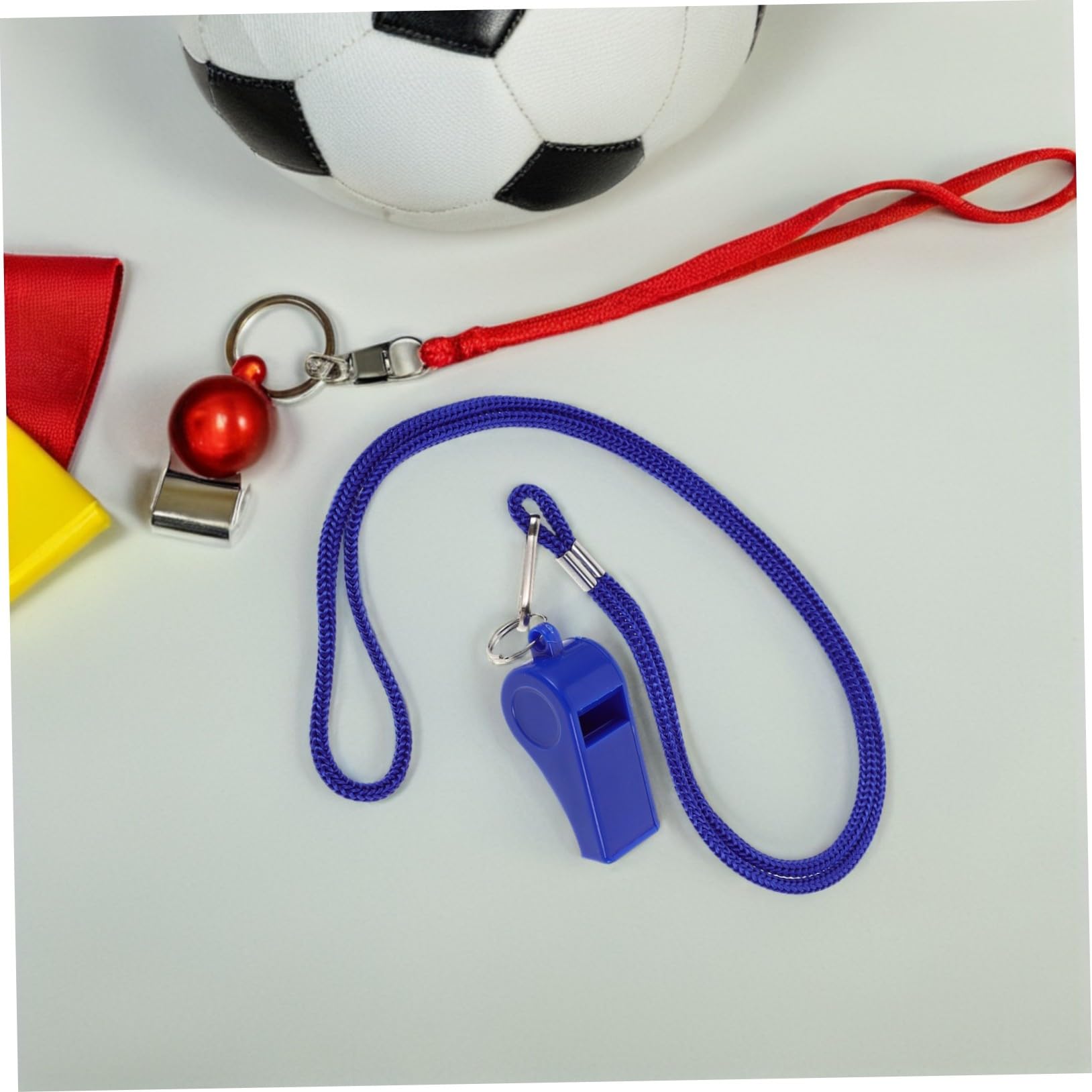 PRETYZOOM 36 Piezas Silbatos Deportivos para Emergencia con Cordón Silbato Plástico Resistente para Árbitro Camping Senderismo Fútbol y Baloncesto Sonido Fuerte Azul
