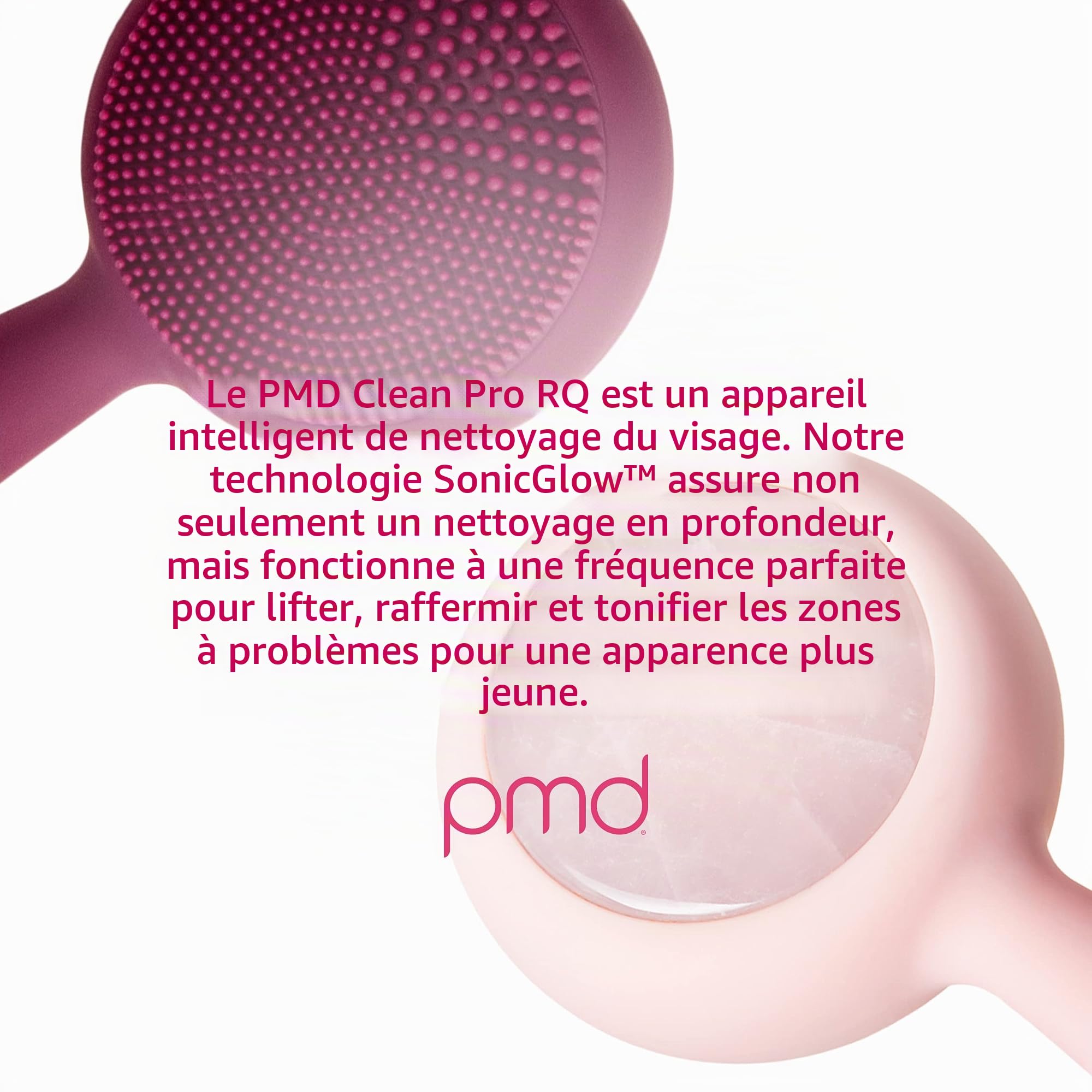 PMD PMD Clean Pro RQ - Blush with Rose Gold Finish For Unisex 1 Pc Facial Brush