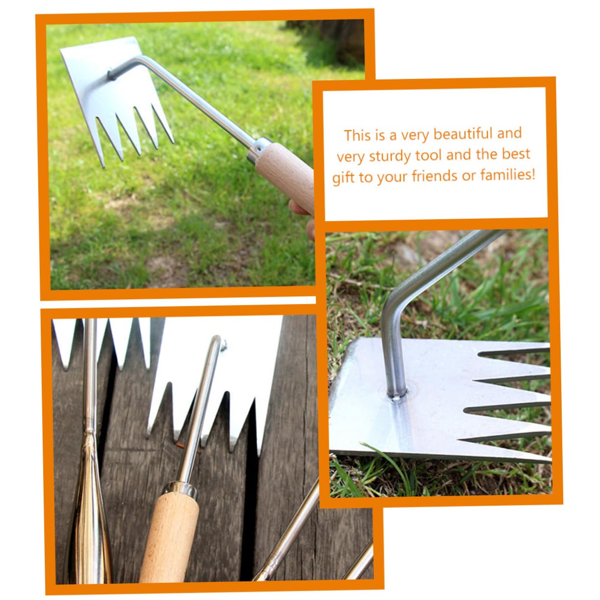 Toyvian 3 Stück Gartenwerkzeug zur Unkrautentfernung Multifunktionaler Unkrautstecher mit Ergonomischem Holzgriff für Effektives Entfernen von Hartnäckigem im Garten