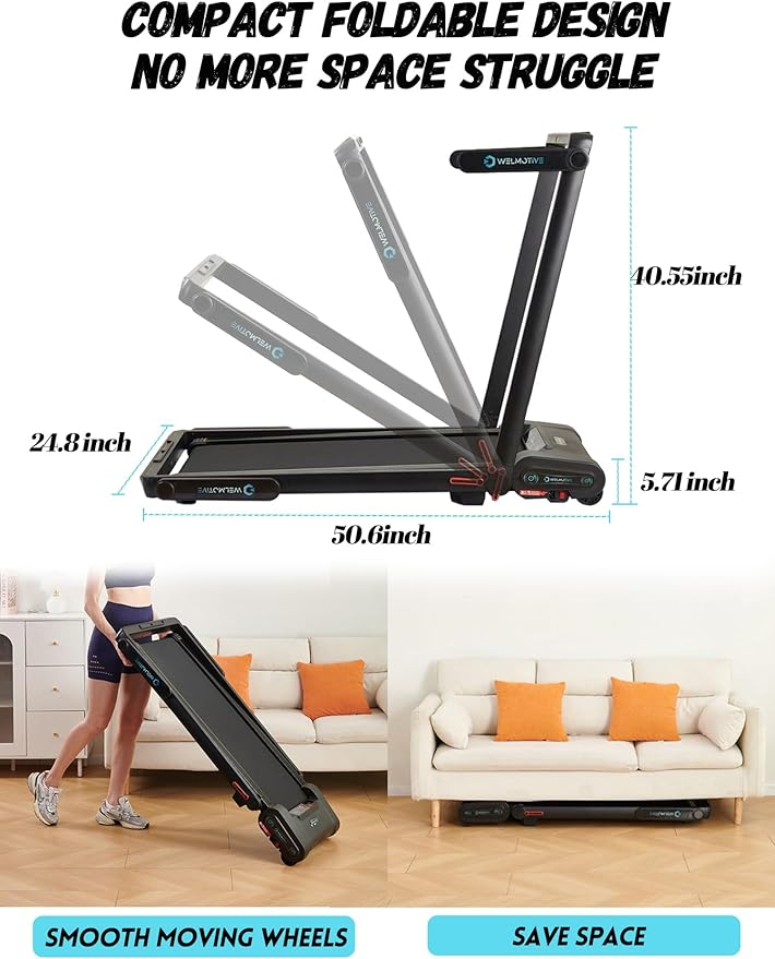 Caminadora Welmotive con Inclinación Automática, Compacta, Plegable miniatura 2