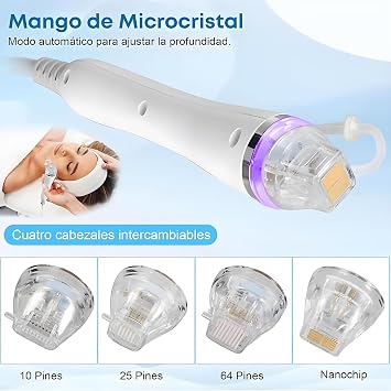 Fractional RF Micro Needling Machine for Removing Scars and Stretch Marks, Facelifting Micro Needle RF Skin Tightening Machine with 2 Handles, for Face Lifting, Anti-Ageing