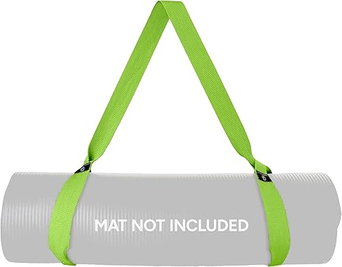 Gradient Fitness Correa de esterilla de yoga de alta calidad, soporte para esterilla de yoga, correas de esterilla de yoga para transportar. Tapete