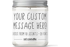 Silver Dollar Candle Co. Personalized Candle; a Customizable Fall Scent for Every Home