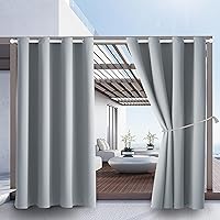 Vista 19 de DIVA EN CAMINO DEC Cortina de patio para exteriores, impermeable, oscurecimiento, con aislamiento térmico, cortinas interiores para dormitorio