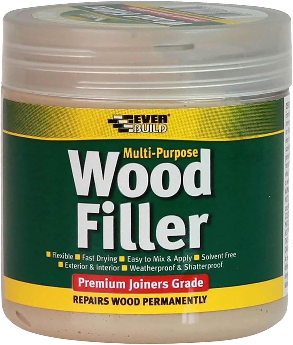 Everbuild Multipurpose Wood Filler – Suitable for Indoor and Outdoor Use – Sandable – Mahogany – 250ml