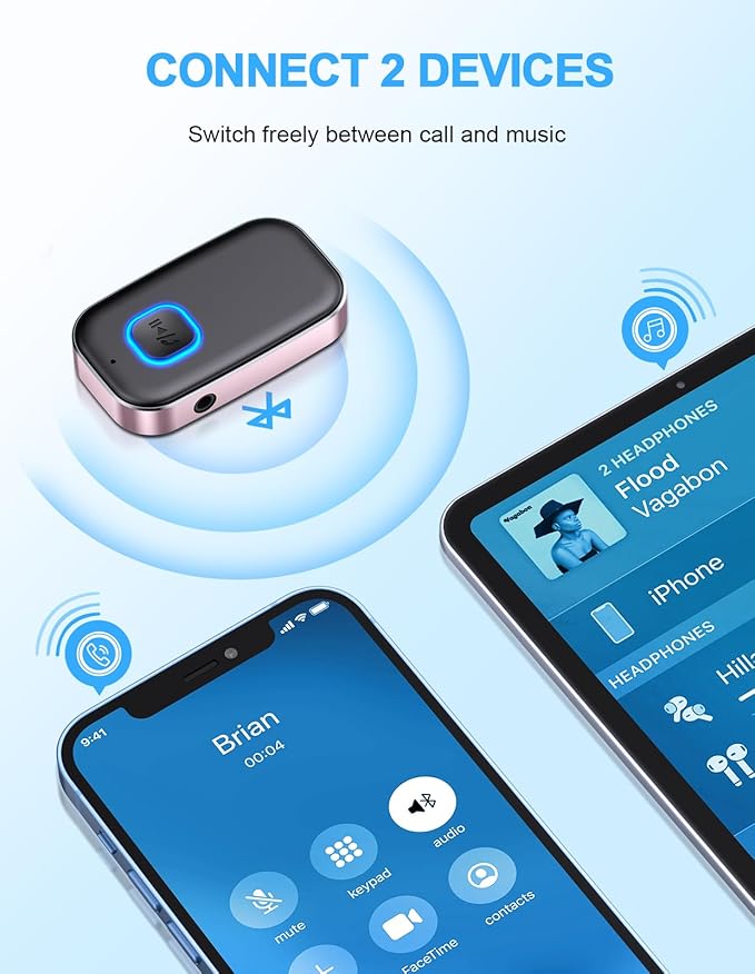 Adaptador Bluetooth COMSOON para Auto con Reducción de Ruido miniatura 7
