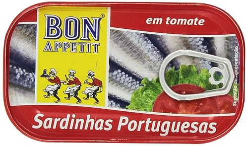 Bon Appetit Sardinas Portuguesas en Picante Salsa de Tomate Caliente Lata de 4.23 oz