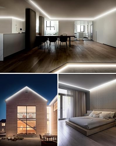 Miniatura 6 de Shine Decor Paquete de productos de Dimmer Pack Remote con kit de luces LED de neón blancas de 20M65.6ft