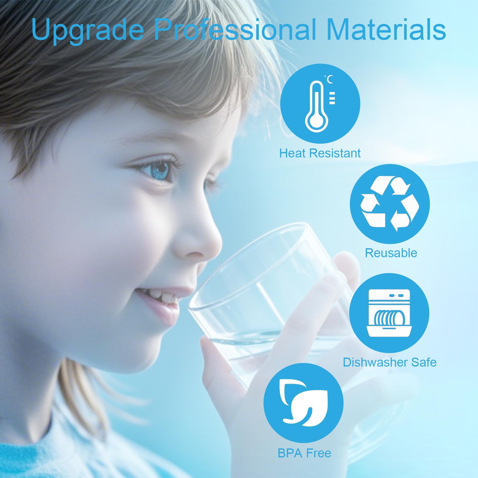 Xaxuqtu 5 PCS 3 5 Gallon Water Jug Cap Upgrade Reusable Replacement Caps Non Spill Lids for 55mm — view 5