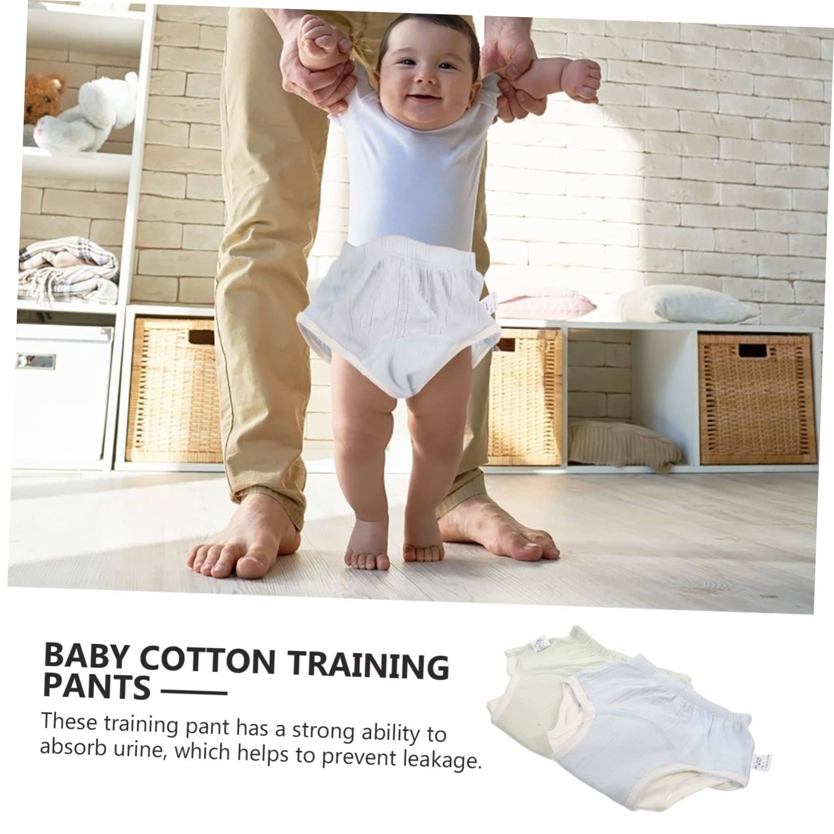 ibasenice 3 Juegos De De Entrenamiento De Algodón Para Bebés Niñas Y Niños Pequeños Pantalones De Entrenamiento Para Ir Al Baño Absorbentes Cómodos Lavables A Máquina 2 Unidades X 3