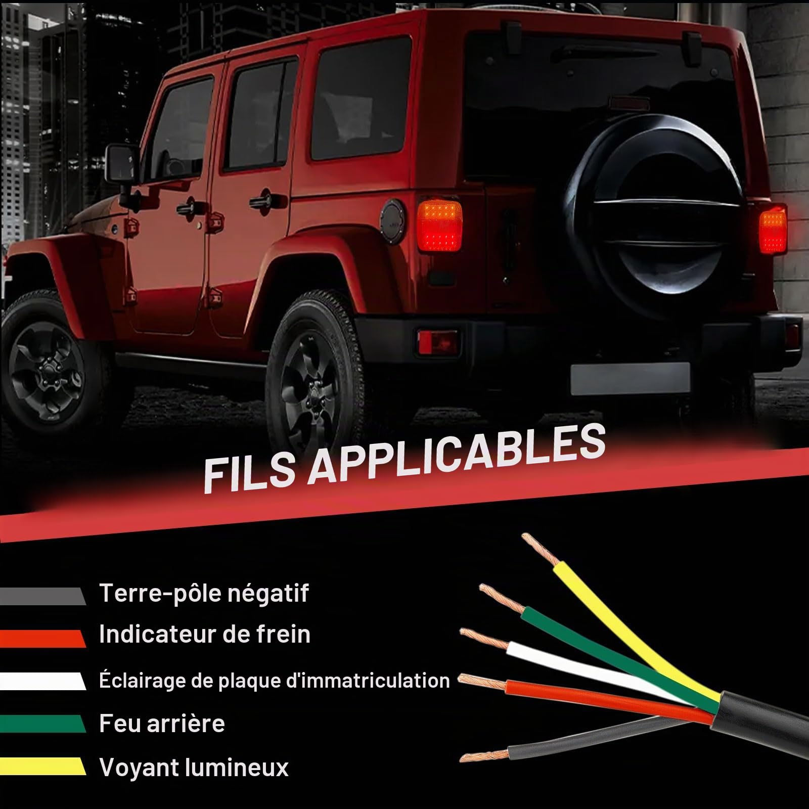 EXLECO 2 X Feux de Remorque LED 12V Feu Arriere Remorque Étanche Feux Arriere Remorque de Lumière Feux Arrière 26 LED Éclairage Remorque LED avec ECE E-Mark LED Feux Remorque pour Camion Tracteur