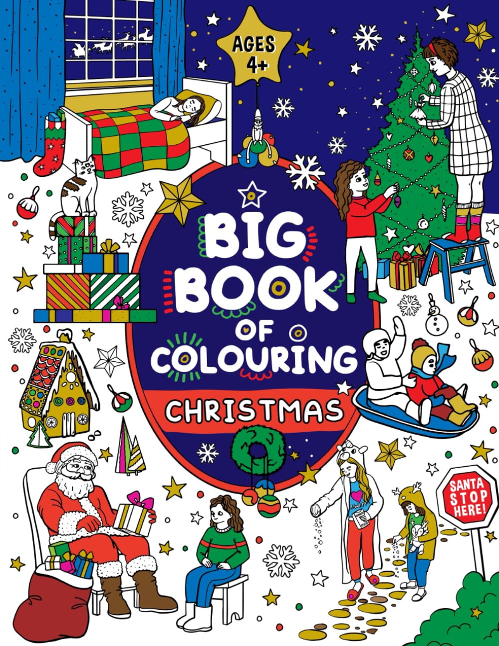 British Christmas Colouring Book for Children: Ages 4+ (Big Books of Colouring (Ages 4+))