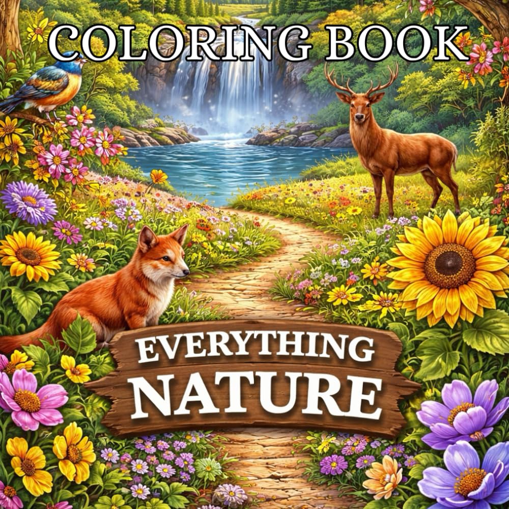Wild Serenity: A Nature Coloring Journey