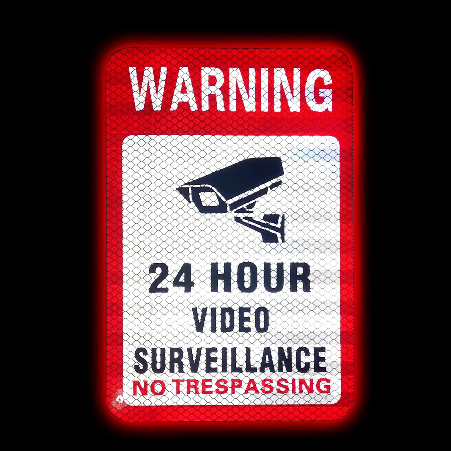 (6 unidades) de vídeo vigilancia señal reflectante Sticker Decal autoadhesivo 5,9 "x 4", protección contra rayos UV y impermeable, uso interior y exterior