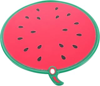 Portable Watermelon Shaped Cutting Board Lightweight Chopping Tray with Juice Groove for Fruits Vegetables and Food for Outdoor Picnics and Home Use