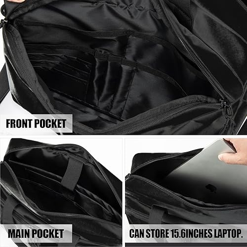 Miniatura 2 de VEAGIA Bolsa de mensajero Bolso para portátil Maletín Sistema Molle Estilo táctico Correa de hombro desmontable Bolsas de hombro