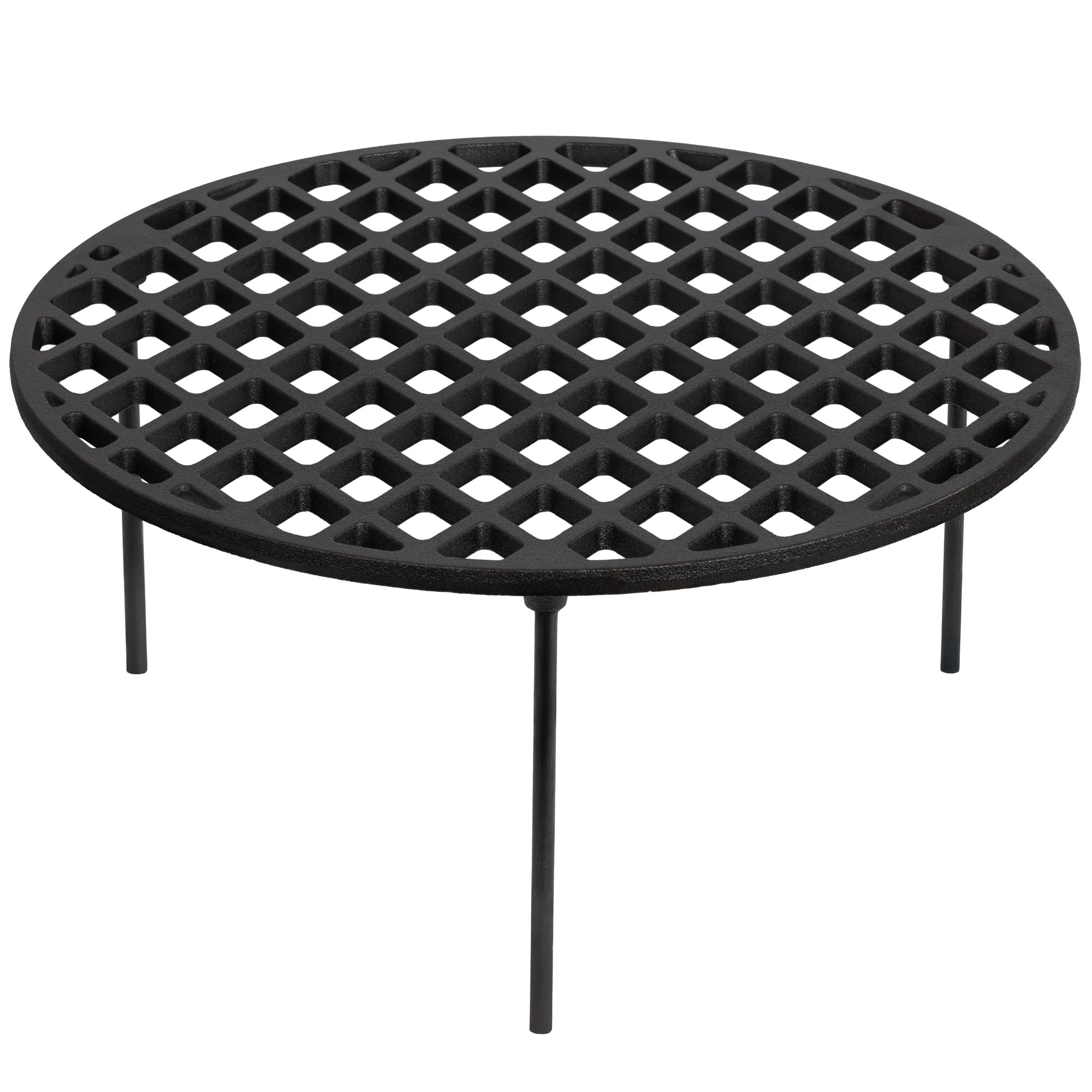 BBQ-Toro griglia in ghisa Ø 45 cm con 3 gambe | rotonda | sottopentola per forno olandese, accessori per barbecue | treppiede, griglia per barbecue, griglia in ghisa