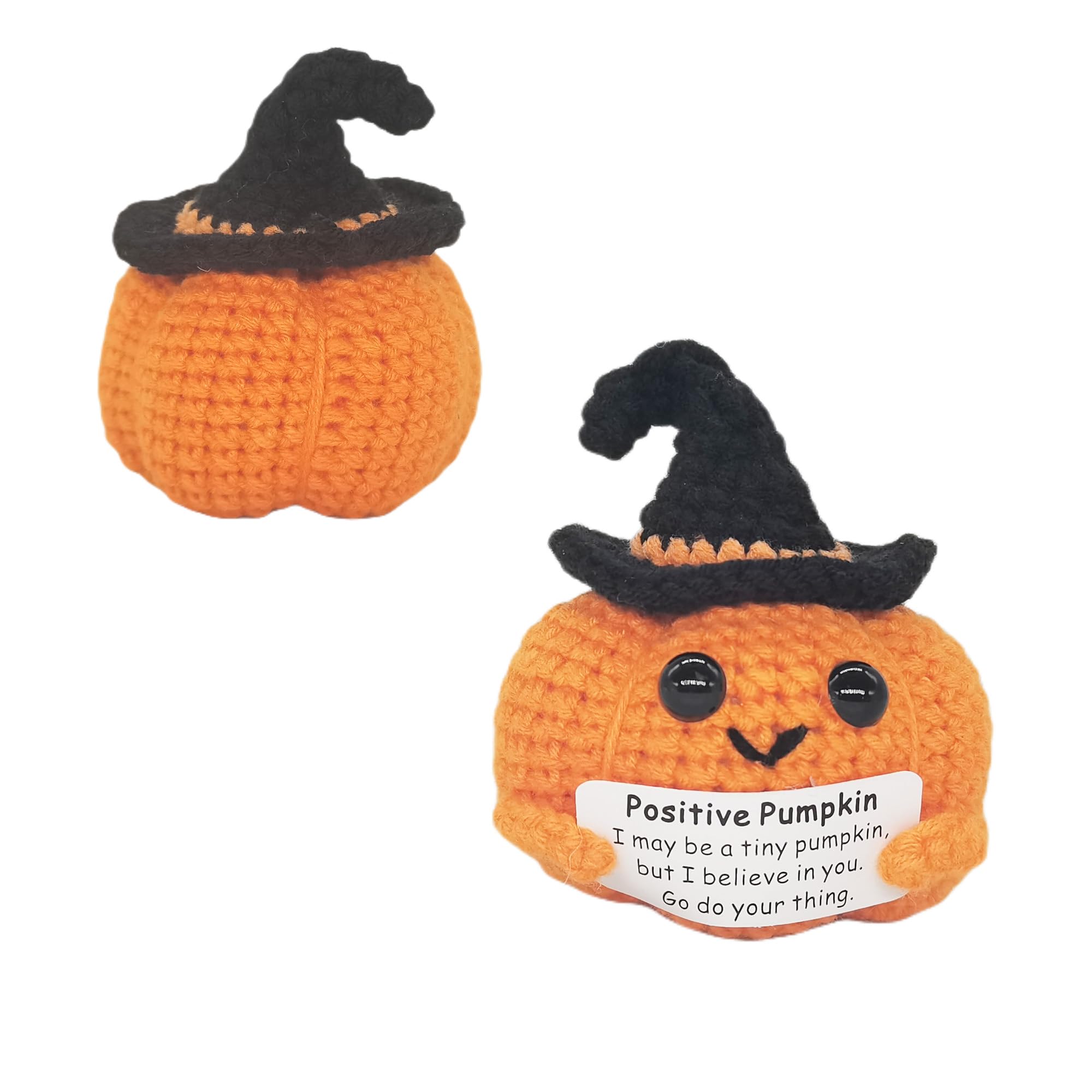 1 Pcs Mini Funny Positive Life Vegetable Creative Knitted Animal Holding Card Crochet Easter Birthday Christmas Girls Gift Party Decor(Vegetable 01)