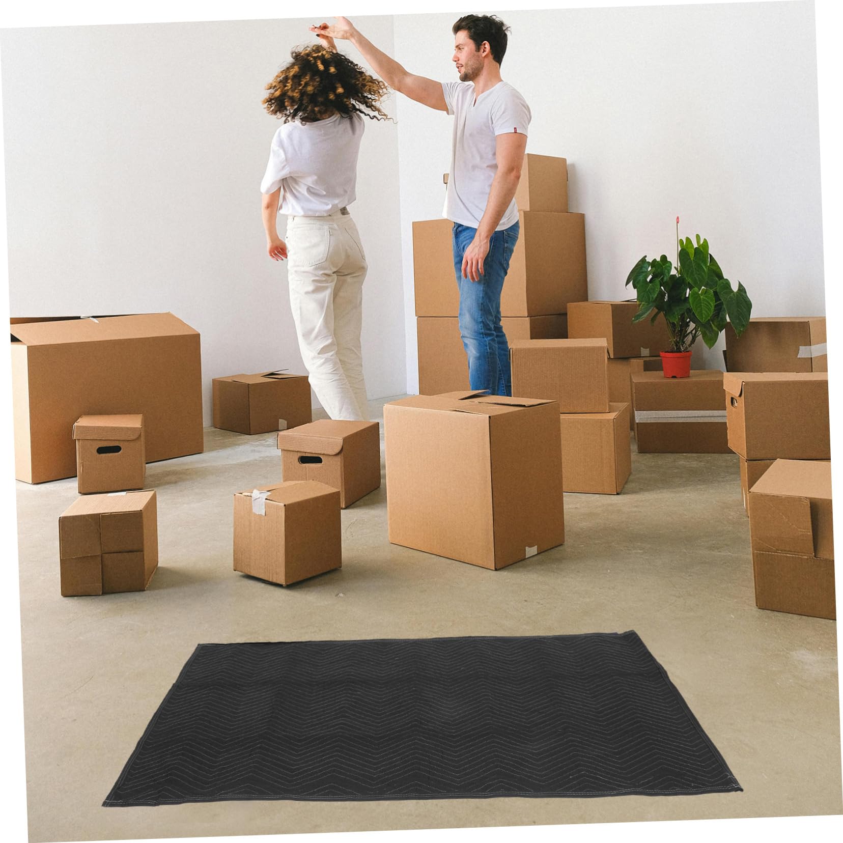 Gadpiparty Textile Umzugsdecken Schalldichte Packdecken für Möbeltransport Gepolsterte Möbeldecken als Verpackungsmaterial Umzugs und Versanddecken für Oberflächenschutz