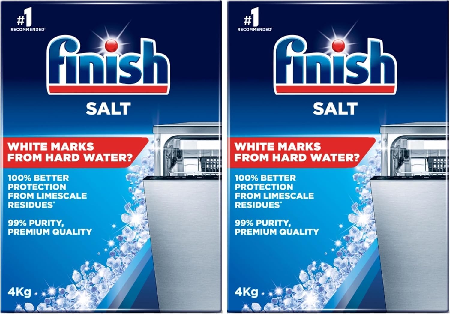 Finish, Dishwasher Salt, 2kg, Prevents Limescale and White Residue, Effective Against Hard Water, for Cleaner and Shinier Dishes vs Dishwasher Tablets Alone — view 8