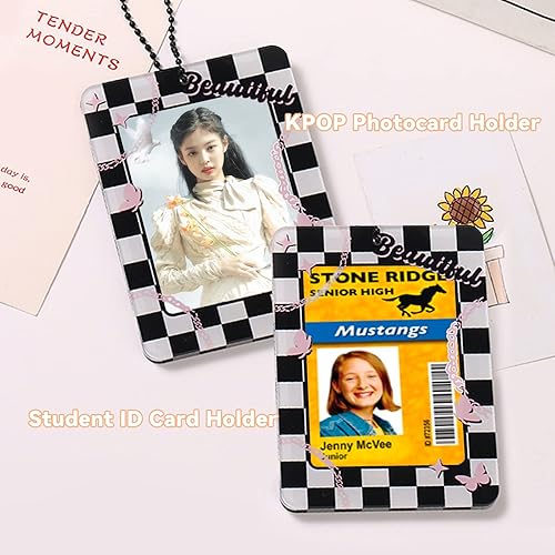 Miniatura 7 de KILOGOGRAPH KPOP Soporte para tarjetas fotográficas, marcos de fotos, llavero acrílico para tarjetas, paquete de 4, cargadores superiores para