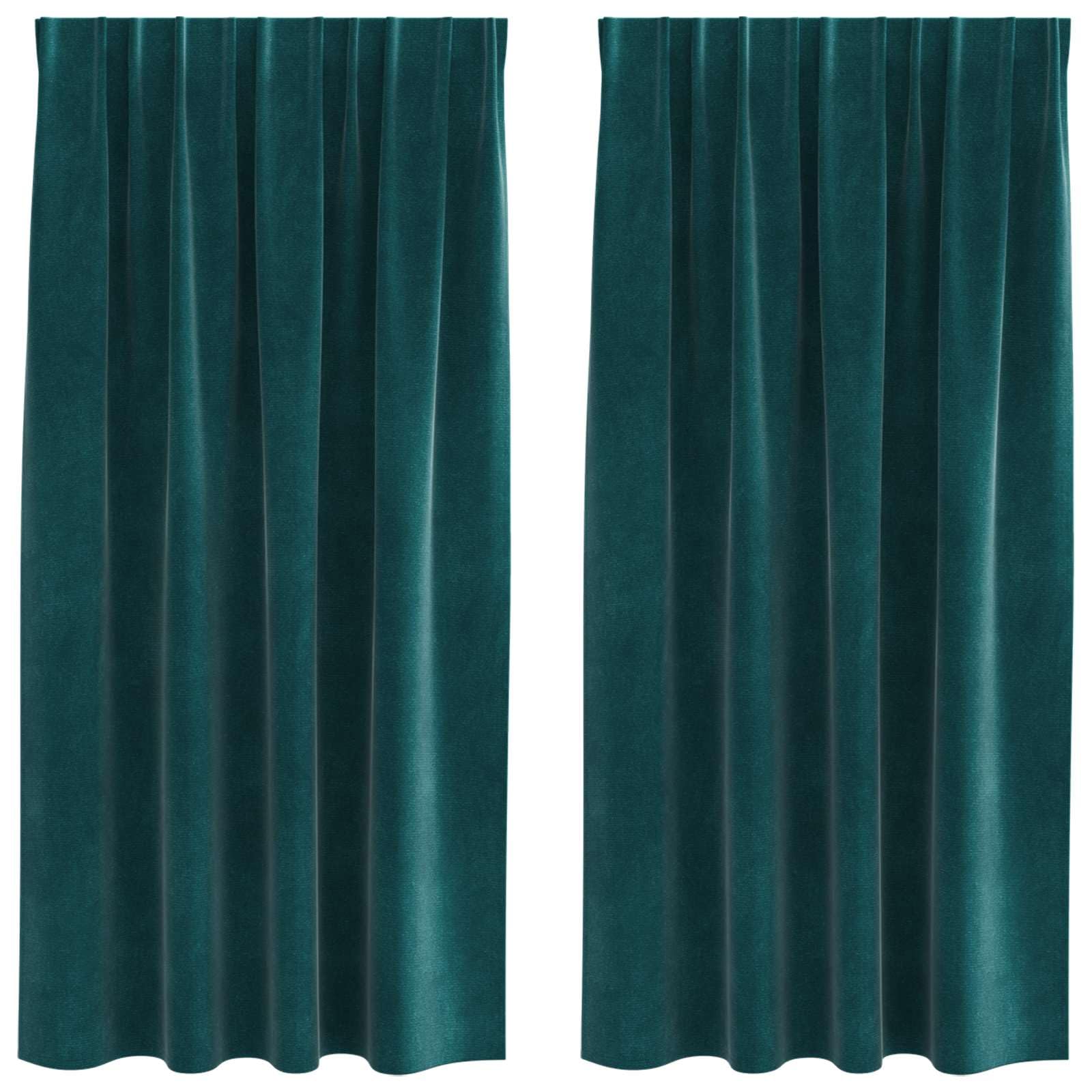 Rideaux occultants vert foncé 140x175 rideaux opaques velours salon chambre