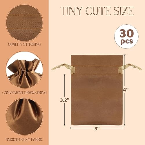 Miniatura 10 de Tapleap Bolsas de regalo de tela de satén verde de 6 x 9 pulgadas, bolsas de joyería, bodas, bolsas de regalo de graduación con cordón para baby