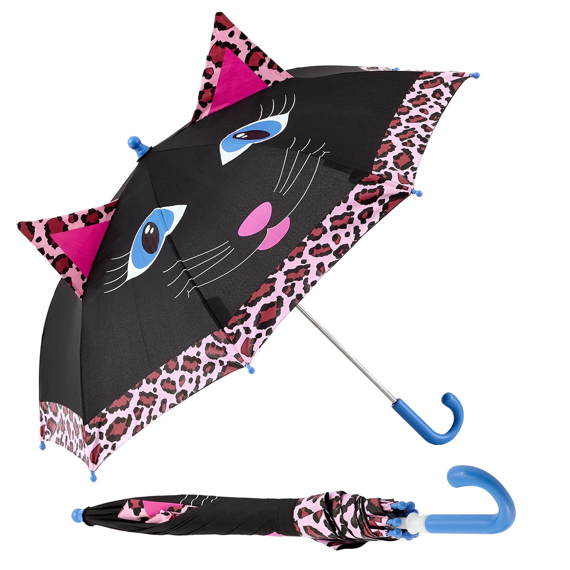 Kids Umbrella for Girls & Boys - Pinch-Proof, Easy Grip Handle, Compact Children's School & Travel Umbrella