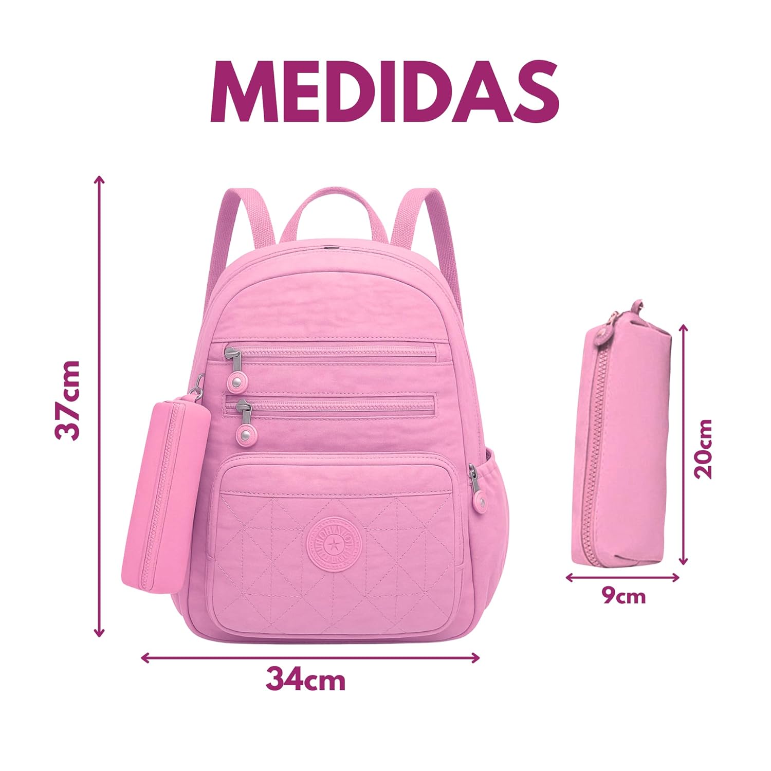Mochila Feminina + Estojo J’PRIB – Resistente, Funcional e Versátil para Trabalho e Estudos em promoção! Veja a oferta e mais achadinhos de Bolsas 2 Hoje é o melhor dia para comprar Mochila Feminina + Estojo J’PRIB – Resistente, Funcional e Versátil para Trabalho e Estudos com aquele preço maroto! Promoção! Aproveite a oferta! 2