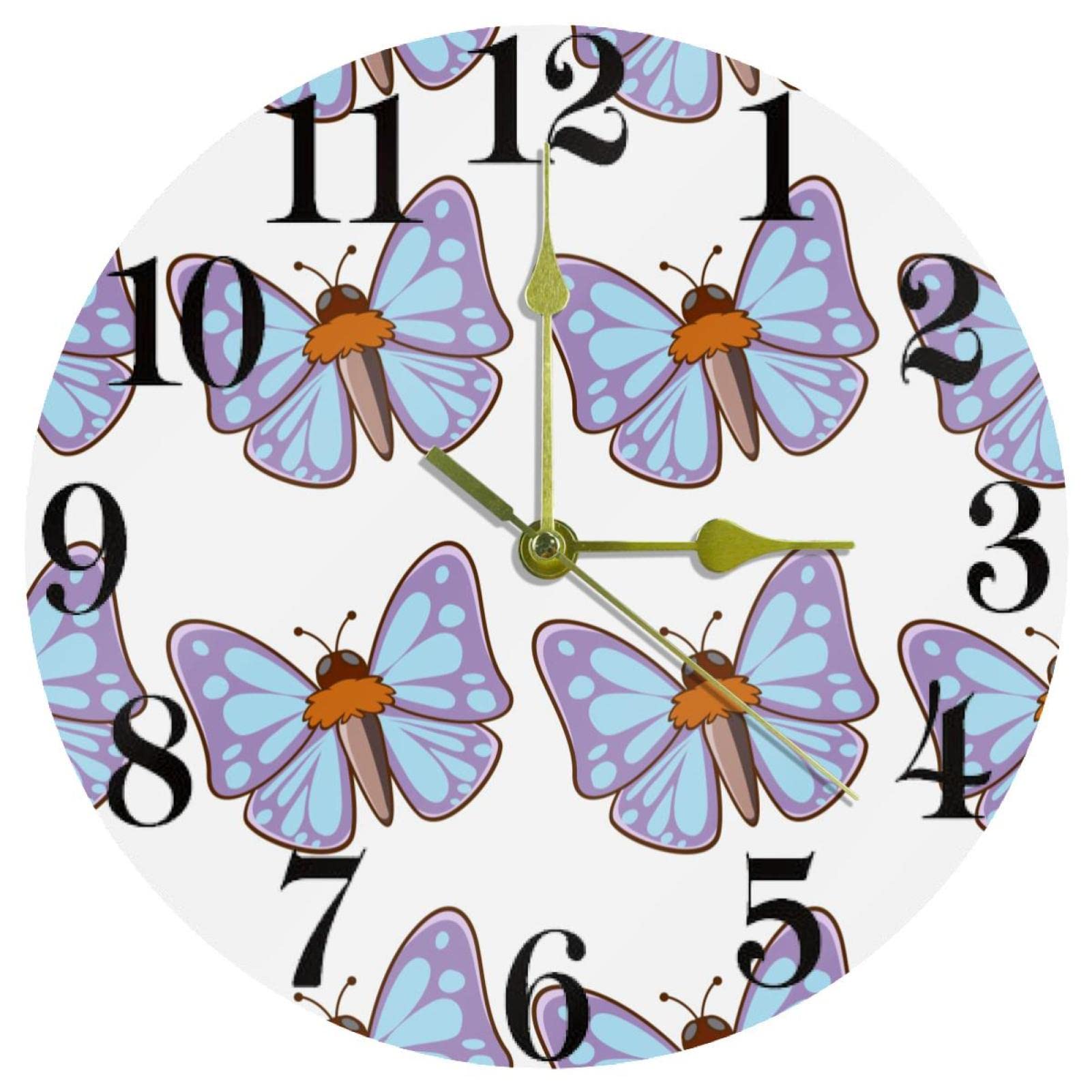 Horloge murale silencieuse à quartz pour décorer le salon ou la cuisine