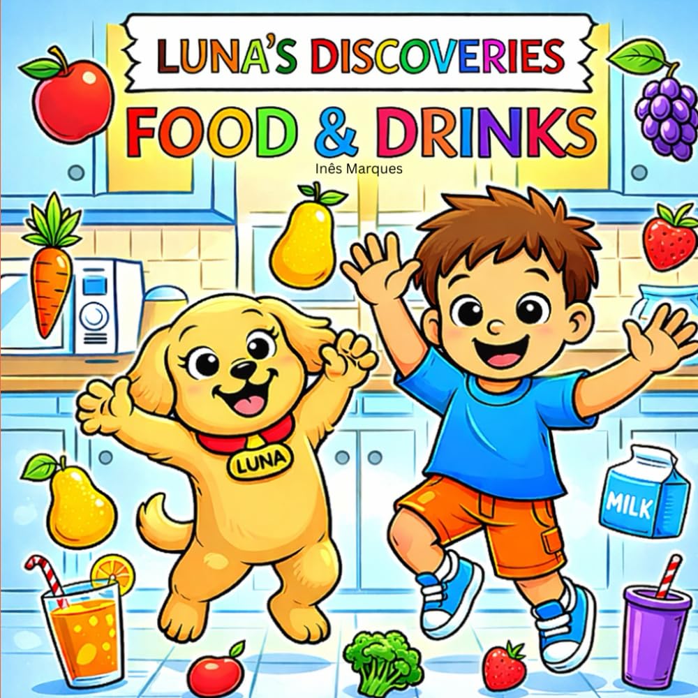 Luna's Discoveries: Food & Drinks - The creative coloring book for childreen (Luna's Discoveries around the world)