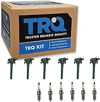 Vista 117 de Kit de Bobina de Encendido y Bujía de TRQ 8 Piezas Bujías de Iridio Compatibles con Toyota Tacoma 2005-2014 4Runner 2010 Tacoma 2015-2021