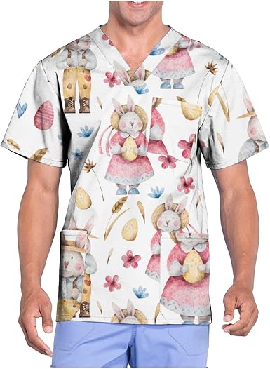 2022 Shirts for Men, Short Sleeve V 